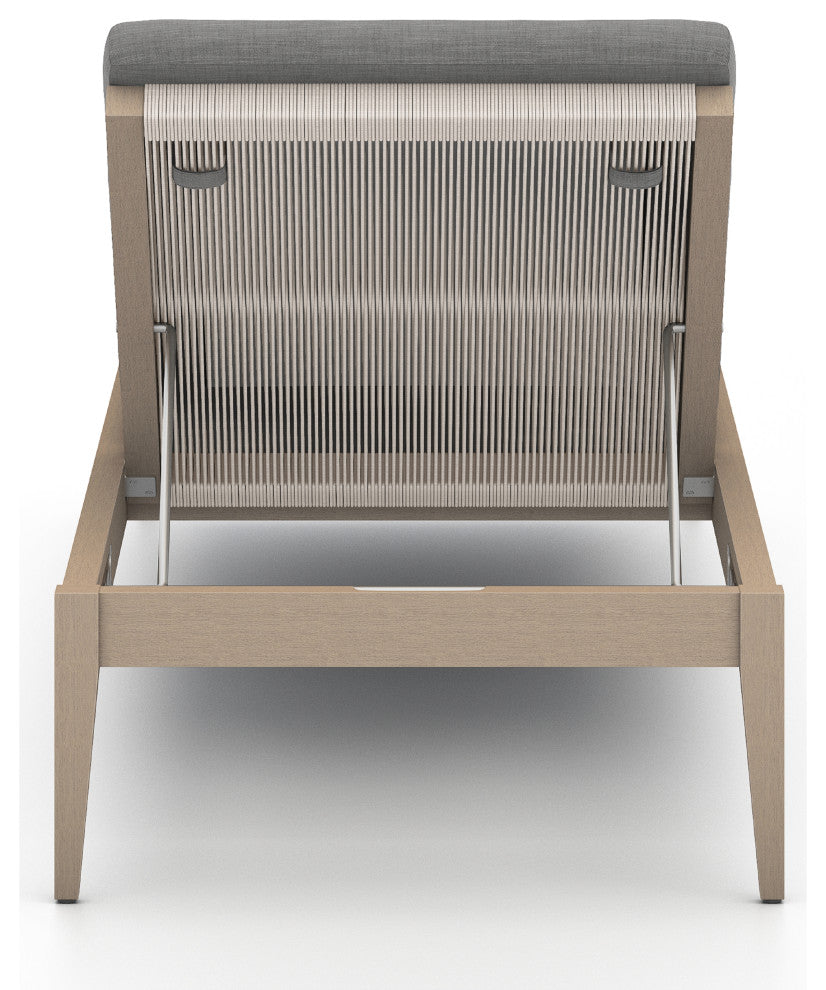 Sherwood Outdoor Chaise Lounge-Bwn/Chrcl