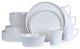 Stone Lain Madeline Bone China 16 Piece Dinnerware Set, White