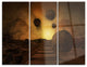 "Stones From Space" Digital Metal Wall Art, 3 Panels, 36"x28"