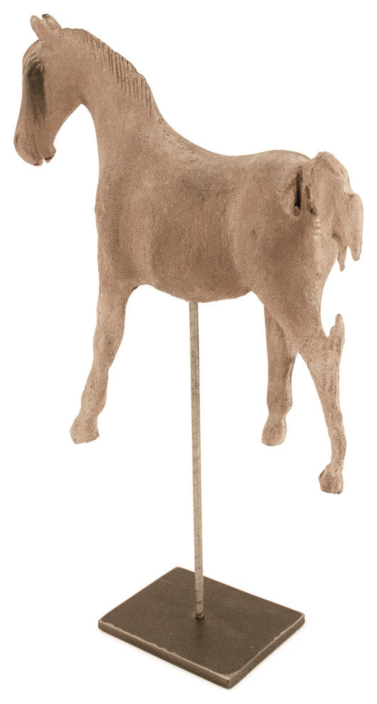 Distressed Horse on Stand