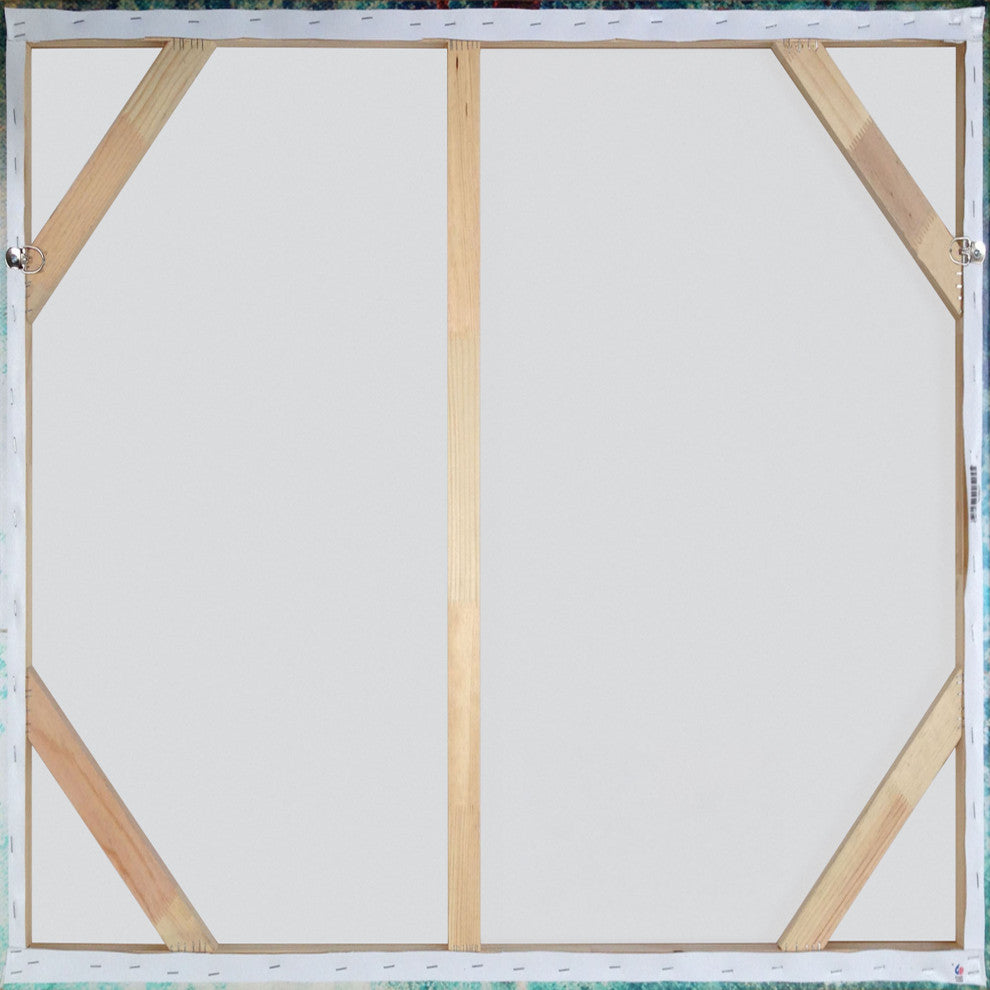 "Swift Reaction" Floater Framed Painting Print on Canvas, 24x24