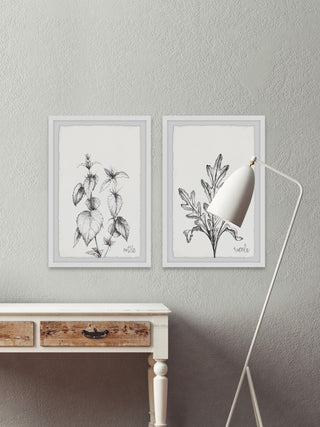 Nettle and Eucola Diptych, 2-Piece Set, 24x36 Panels