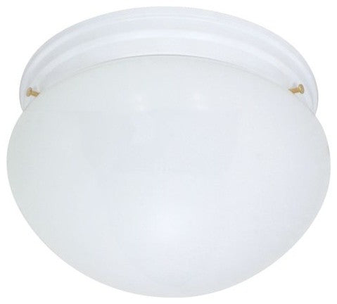 Nuvo 2-Light Fluorescent Close-to-Ceiling Light Fixture, White