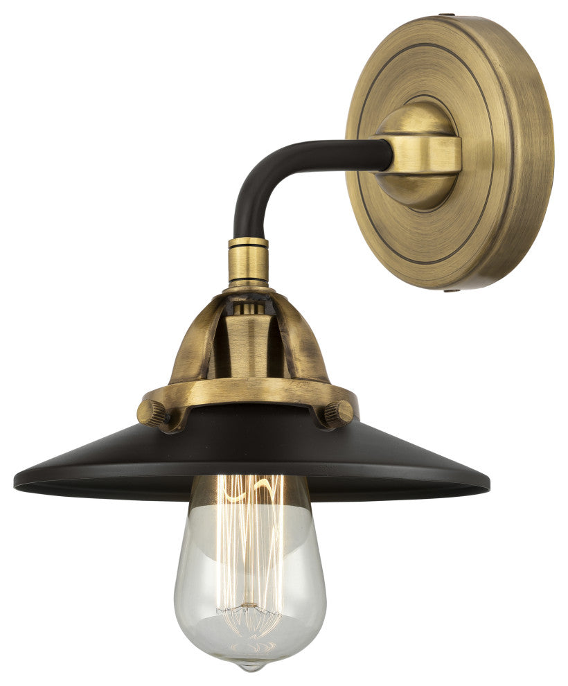 INNOVATIONS 288-1W-BAB-M6-BK 1-Light Sconce Black Antique Brass