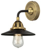 INNOVATIONS 288-1W-BAB-M6-BK 1-Light Sconce Black Antique Brass