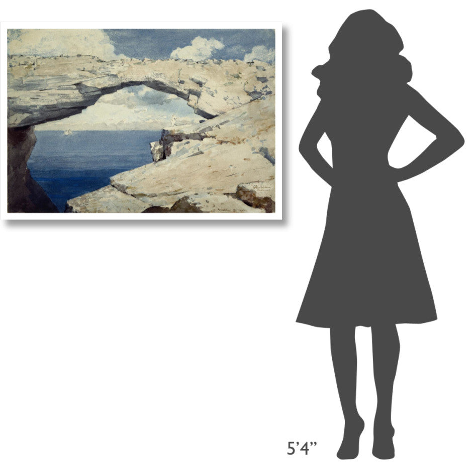 "Glass Windows, Bahamas,ca. 1885" Digital Paper Print by Winslow Homer, 42"x30"