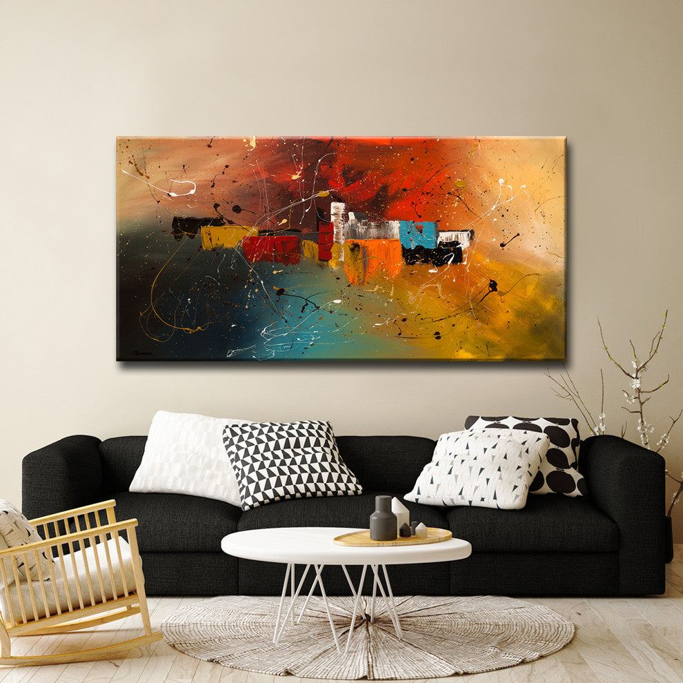 Celebration' Canvas by Cguedez, 24"x48"