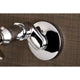 Kingston Brass KS115C Two Handle Wall Mount Bathroom Faucet, Polished Chrome