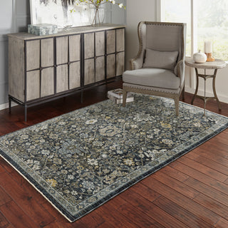Augustus Inspirations Blue/ Light Blue Indoor Area Rug, Blue, 3'3"x5'