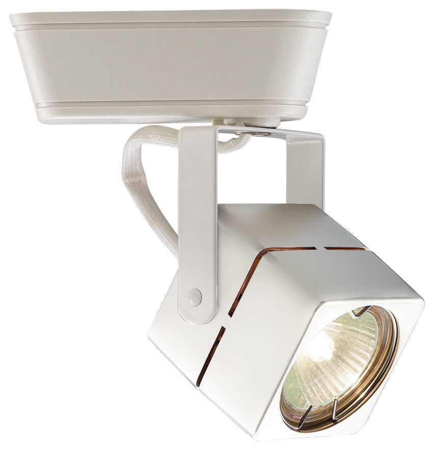 WAC Lighting Low Voltage Track Fixture, 50W, White, J Track