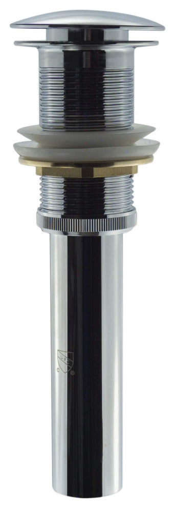 Fine Fixtures Pop-Up Bathroom Sink Drain Without Overflow, Polished Chrome