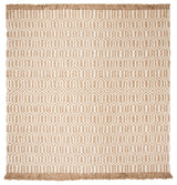 Safavieh Natural Fiber Collection NF184 Rug, Natural/Ivory, 7' Square