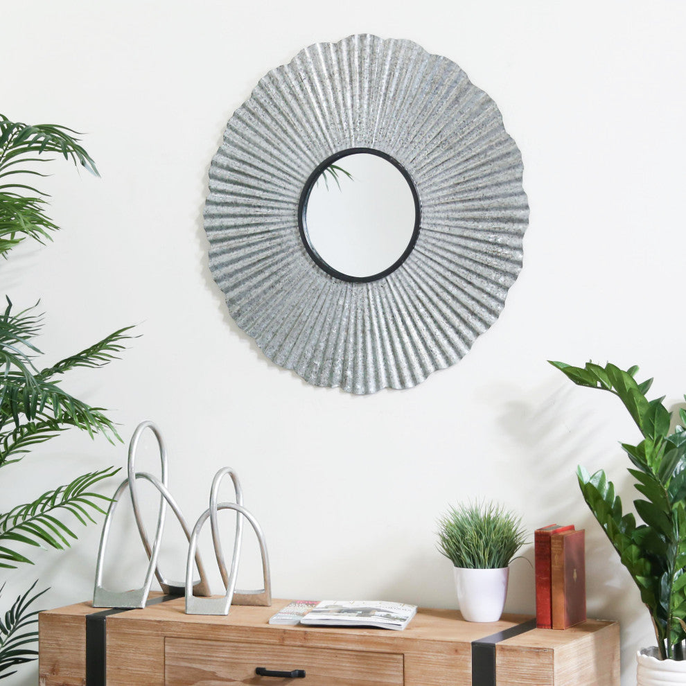 Blair Metal Abstracts Decor, 2-Piece Set, Gray