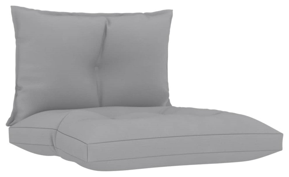 Vidaxl Pallet Sofa Cushions 2-Piece Gray Fabric
