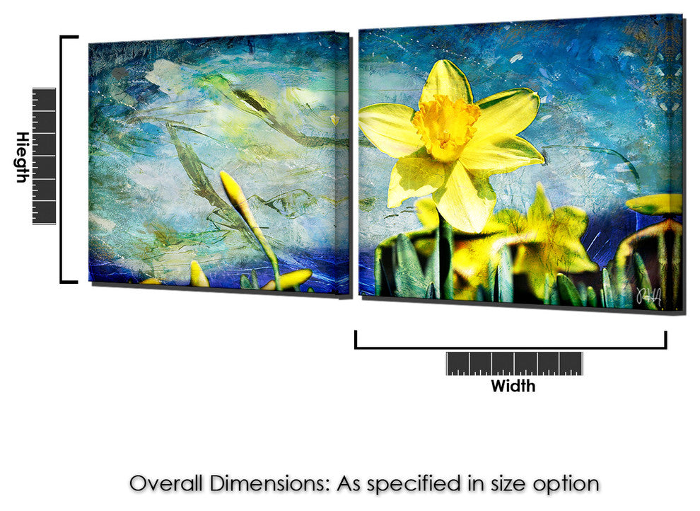 Painted Petals VII Canvas Art, 2-Piece Set, 20"x20"