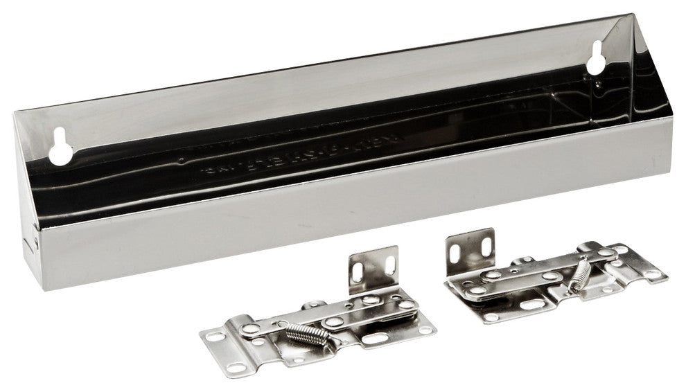 Rev-A-Shelf Stainless Steel Tip-Out Tray With Hinges, 10", 6581 Series