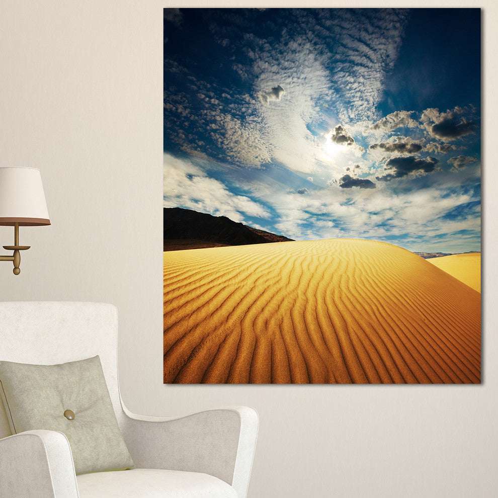Sahara Desert under Clouds, Oversized Landscape Canvas Art, 30"x40"