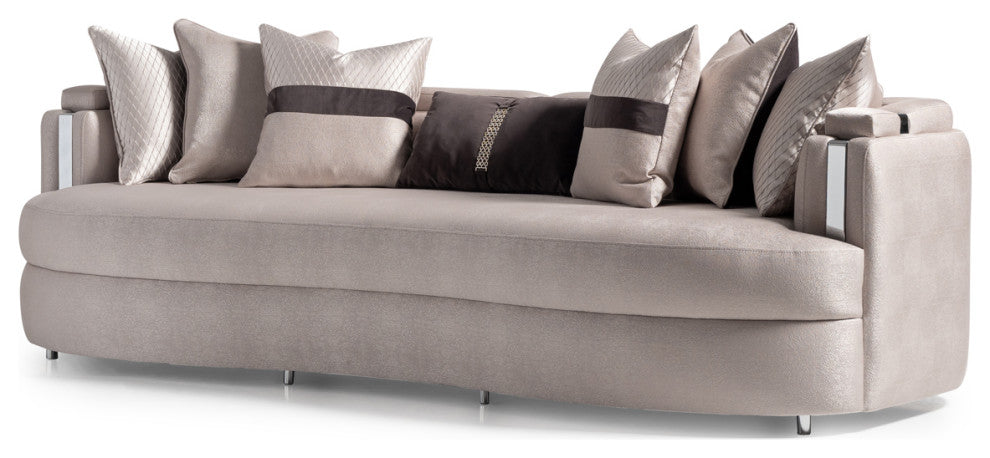 Carmela Mansion Sofa Zinc/Silver