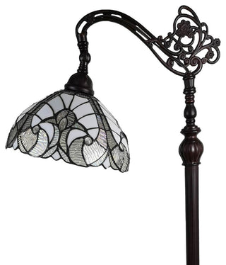Tiffany Style Old Fashioned Reading Floor Lamp, 62" Tall