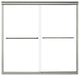 Sterling Ensemble Right-Hand Drain Bathtub Shower Kit 72"x40"x48", White