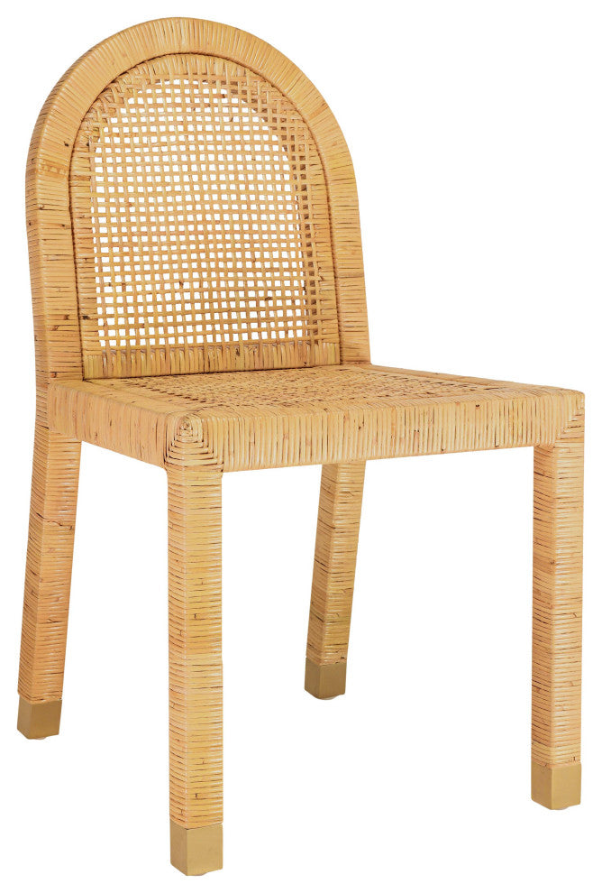 Amara Natural Rattan Arched Back Dining Chair