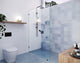 78"x48" Frameless Shower Door Single Fixed Panel, Oil Rubbed Bronze
