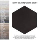 Textile Basic Grand Hex Black Porcelain Floor and Wall Tile