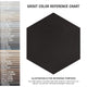 Textile Basic Grand Hex Black Porcelain Floor and Wall Tile
