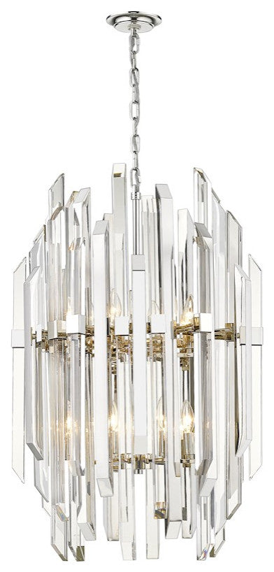 Zlite 4006-12PN 12-Light Pendant, Clear