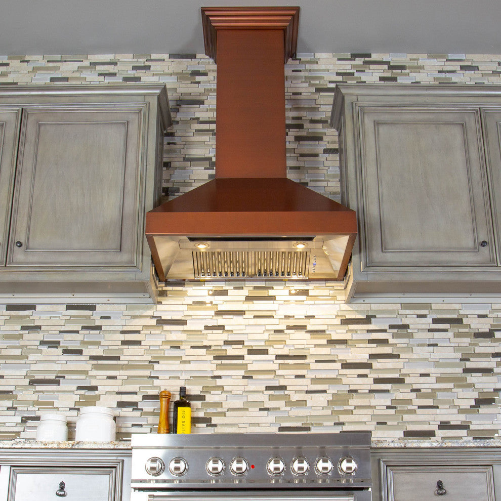 ZLINE 36 in. Designer Series Wall Mount Range Hood, 8667C-36