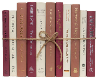 Decorative Books - Azalea Book Bundle - 1 foot of Pink Books