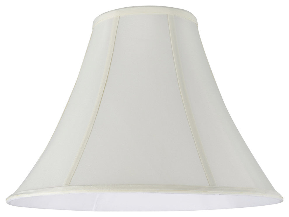 30019 Bell Shape Spider Lamp Shade, Off White, 16" wide, 6"x16"x12"