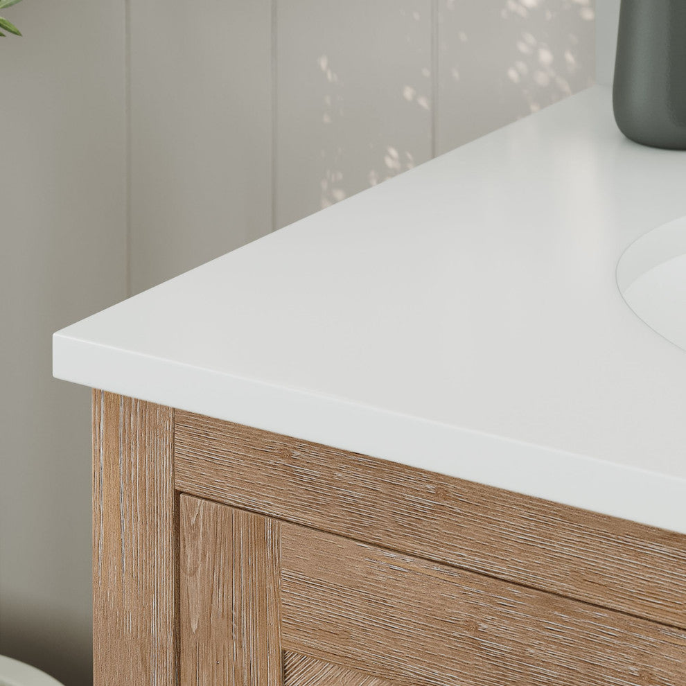 The Sequoia Bathroom Vanity, Acacia, 30", Single Sink, Freestanding