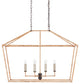 Denison Rattan Lantern, Rectangular