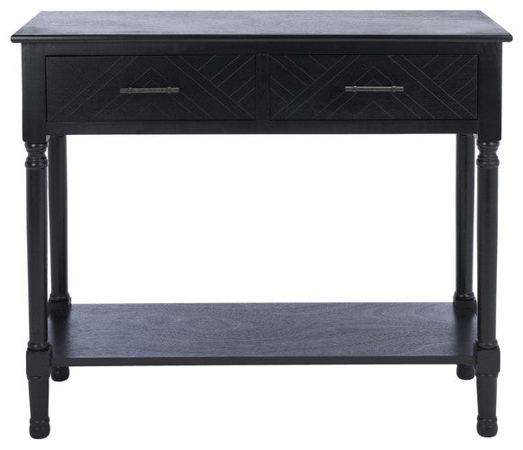 Safavieh Peyton 2 Drawer Console Table, Black