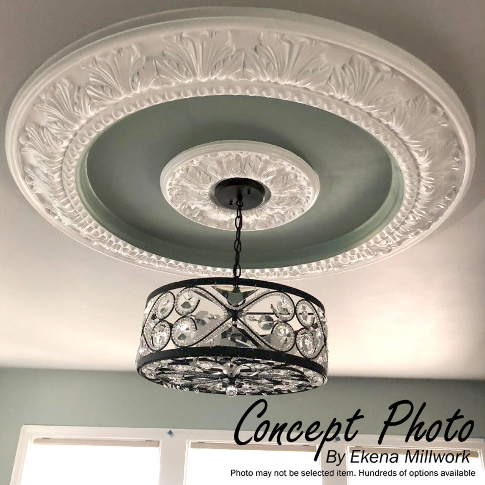 51"OD x 43"ID x 4"W x 7/8"P Marcella Ceiling Ring (1/4 of complete circle)