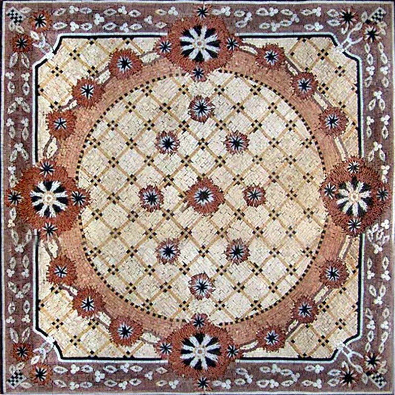 Stone Art Mosaic - Genna, 59"x59"