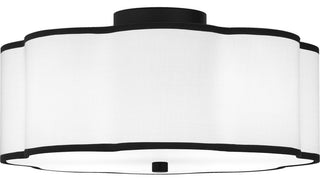 Mabry 4-Light Semi Flush Mount, Matte Black