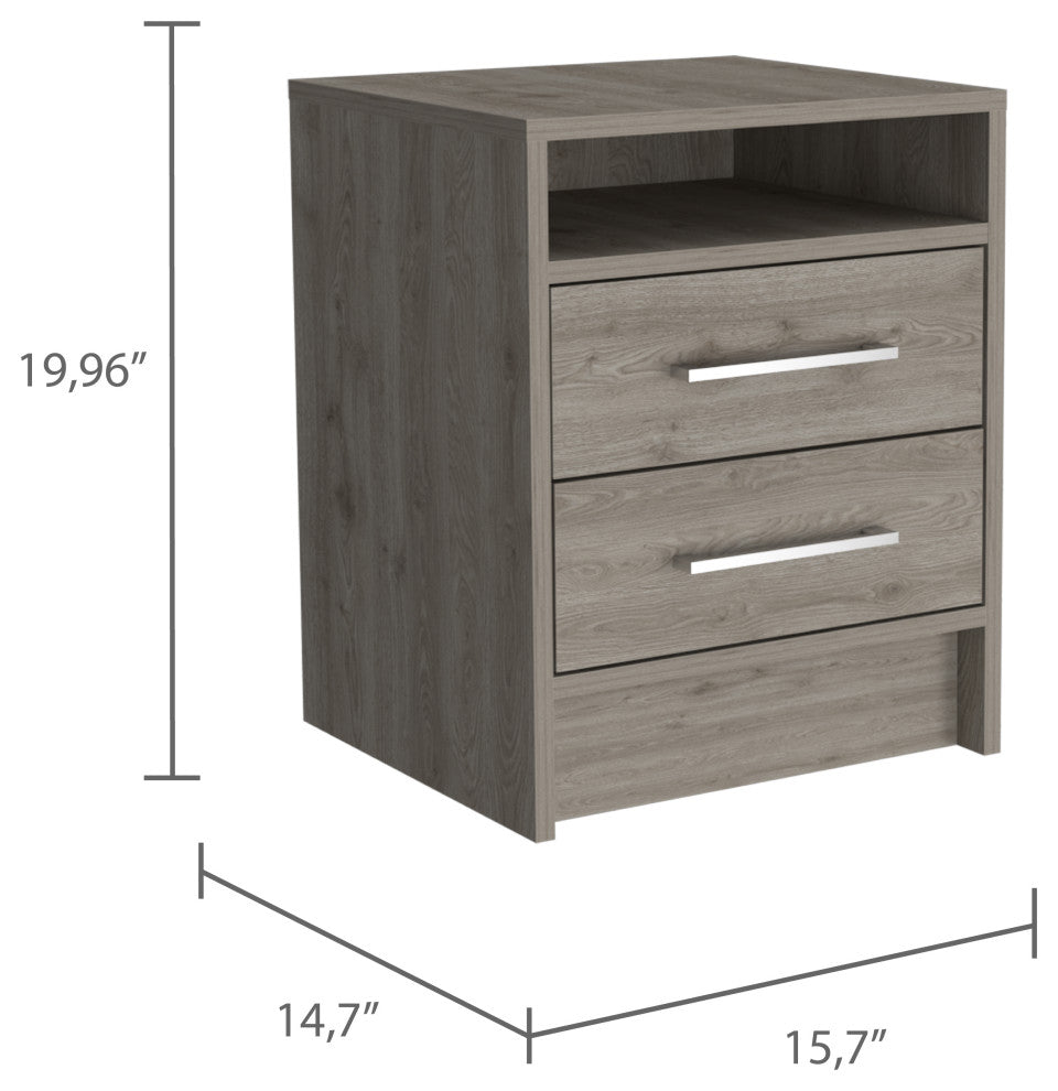 Leyva Nightstand, Light Gray