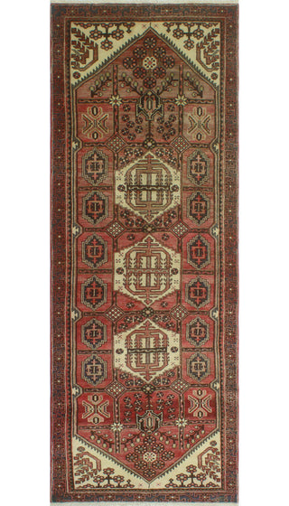 Fine Vintage Distressed Erhan Pink/Ivory Runner, 3'8 x 9'9