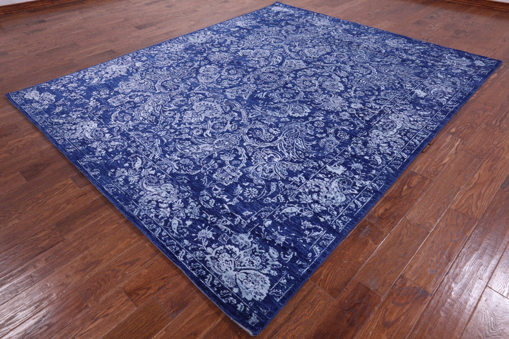 Persian Handmade Wool and Silk Rug 8' 1" X 9' 11" Q8693