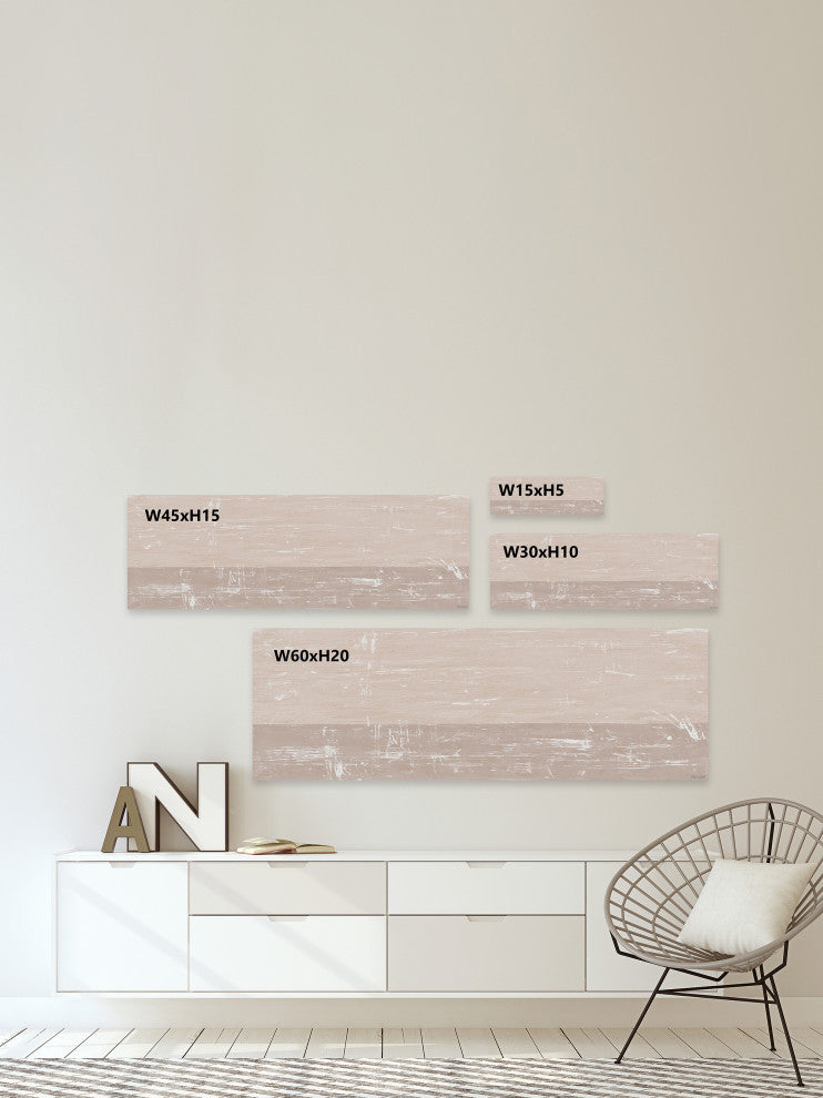 "Settled Sediment" Painting Print on Wrapped Canvas, 60x20