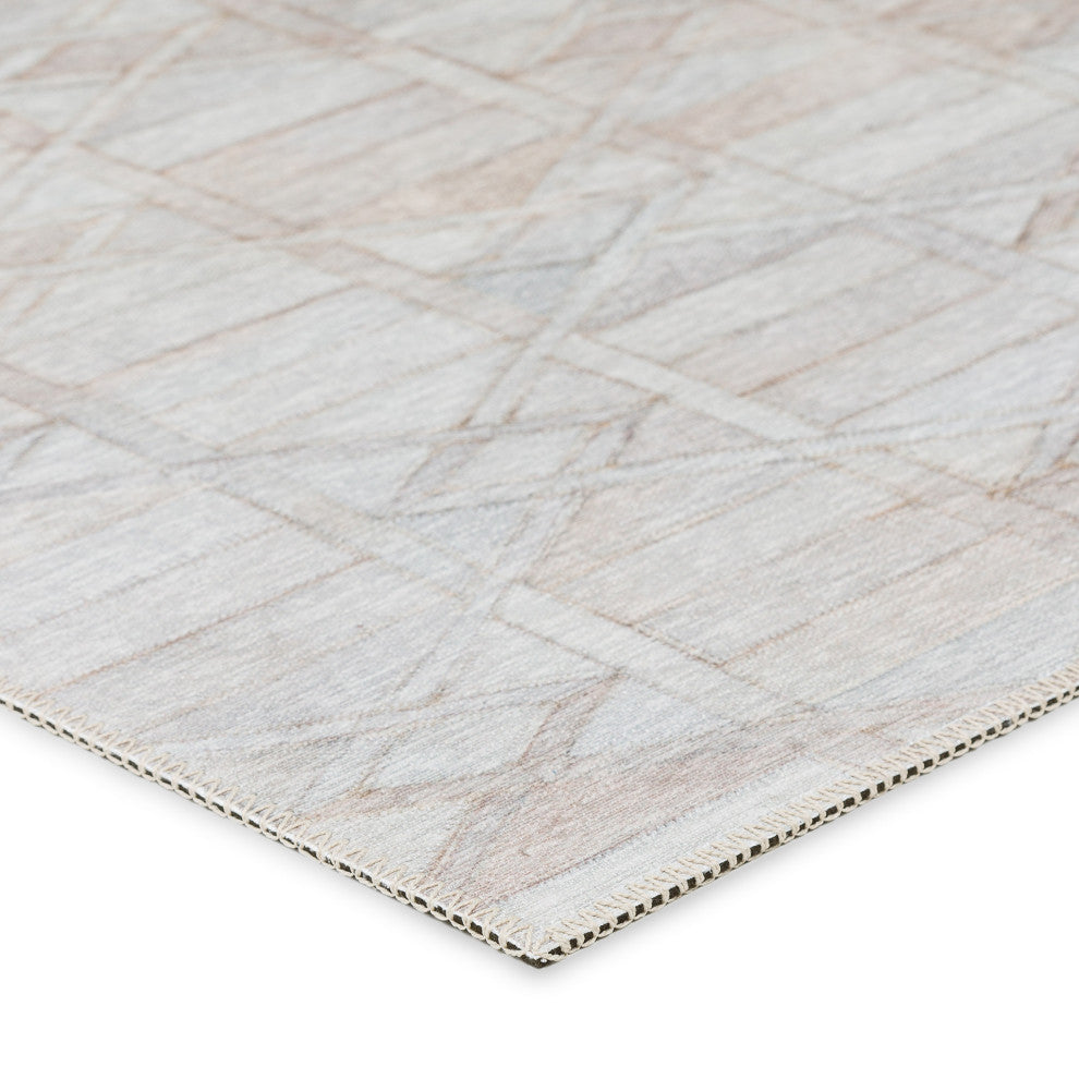 Indoor/Outdoor Stetson SS4 Linen Machine Washable 10' x 10' Round Rug