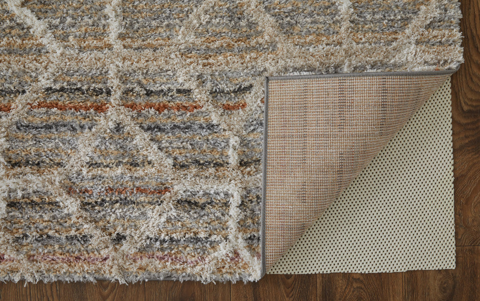 Weave & Wander Caide Contemporary Rug, Beige/Multi, 10'x14'