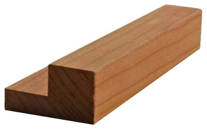 EWLR11 Kitchen Cabinet Square Light Rail Moulding, 7/8" x 1-9/16", Cherry, 94"