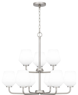 Quoizel NIE5028 Nielson 9 Light 29"W Chandelier - Matte Black