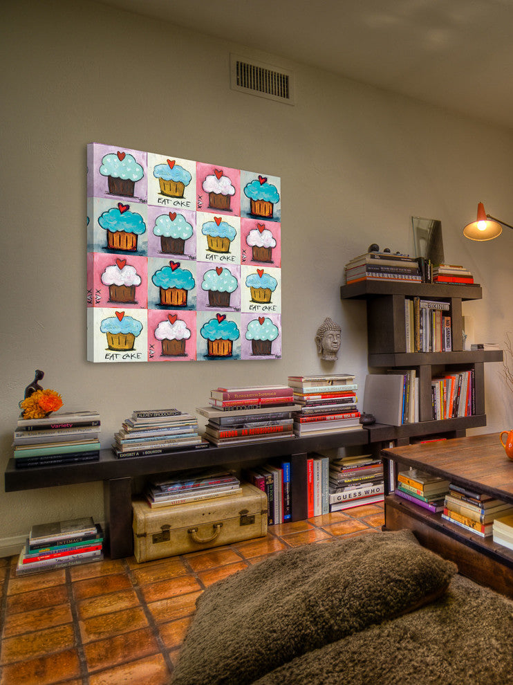 "Cupcake Collage" Painting Print on Canvas by Tori Campisi