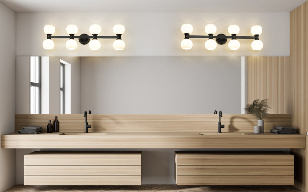 Z-LITE 8-Light Vanity, Matte Black