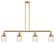 INNOVATIONS 214-SG-G513 4-Light Island Light Satin Gold