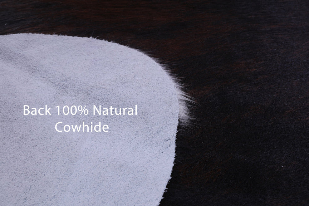 Tricolor Natural Cowhide Rug 6' 11" X 6' 5" C1584